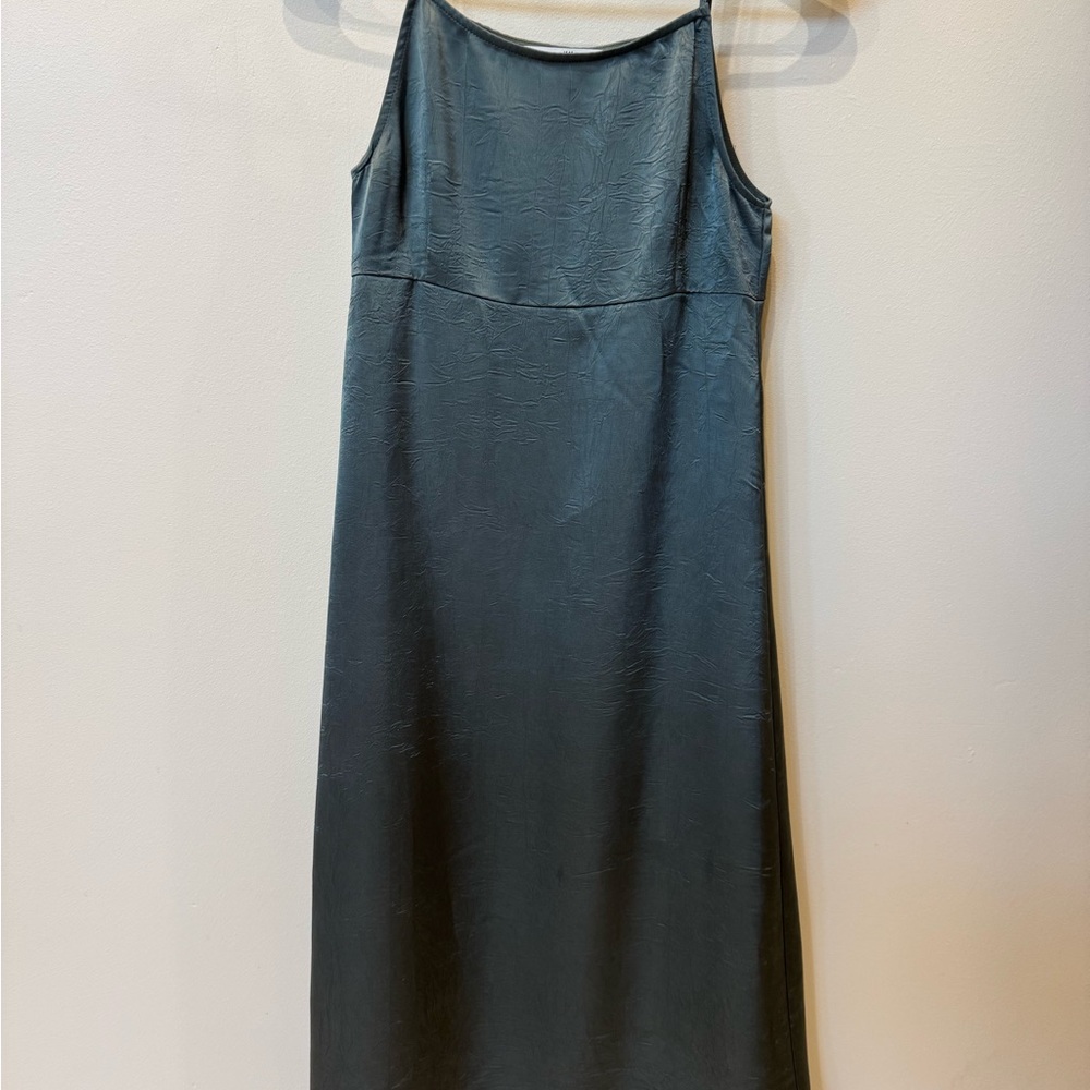 H&M Strapless Green Dress